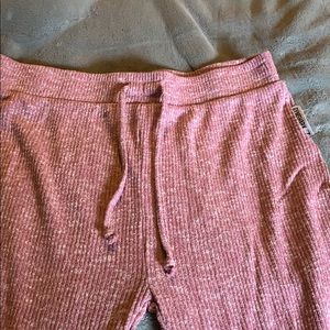 Pink ribbed gymshark leggings